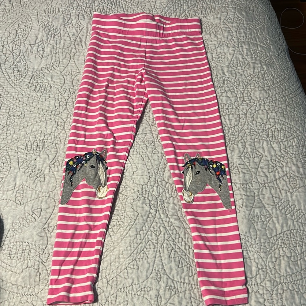 Mini boden horse appliqué legging